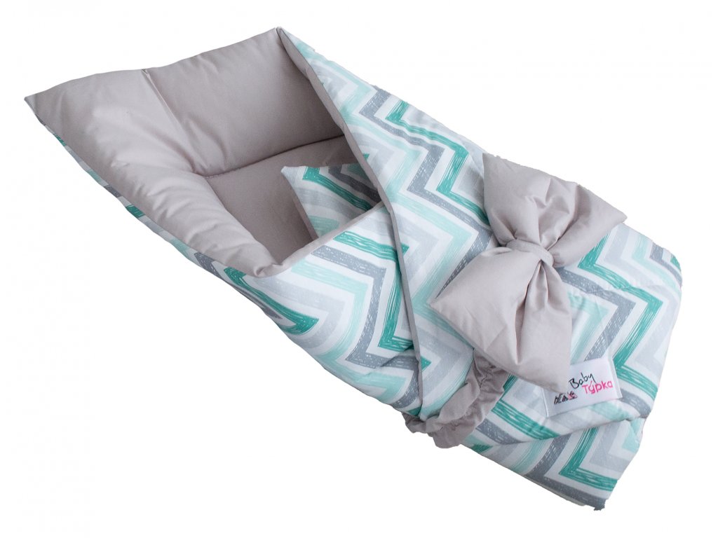 Wikkeldoek - Kronkelend Mint Grey