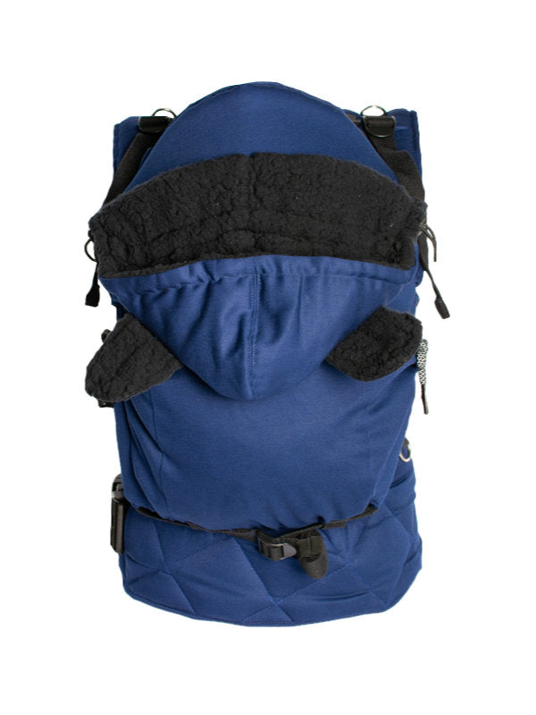 Monkey Mum® Gevoerde capuchon voor de Carrie-draagzak - Marineblauw