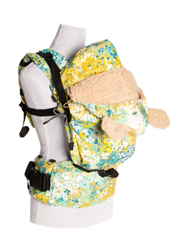 Monkey Mum® Geïsoleerde kap voor de draagzak Carrie - Bloeiende weide