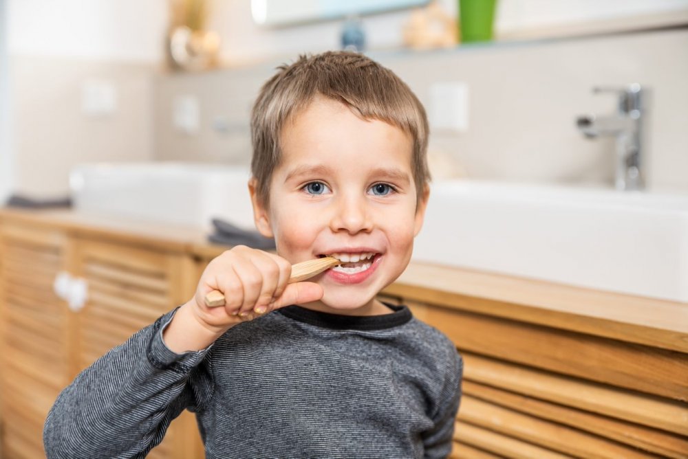 Bamboe tandenborstel voor kinderen Medium Soft - 4 stuks