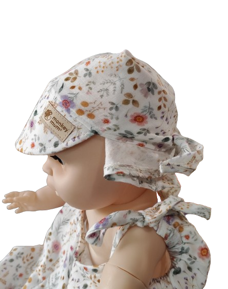 Mousseline sjaaltje met klep Monkey Mum® - Bloeiende weide