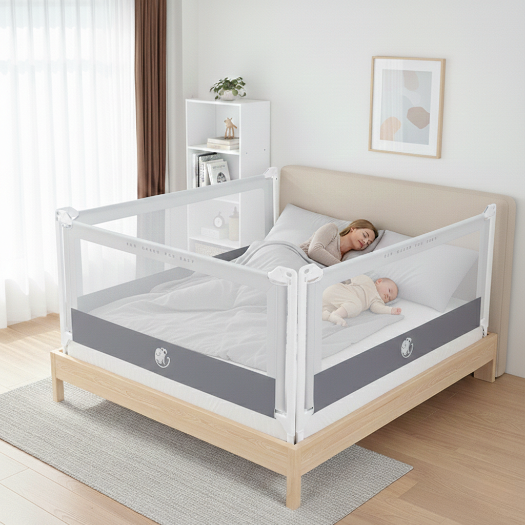 Bedhekje Monkey Mum® Popular - lichtgrijs