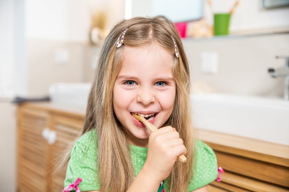 Bamboe tandenborstel voor kinderen Medium Soft - 4 stuks
