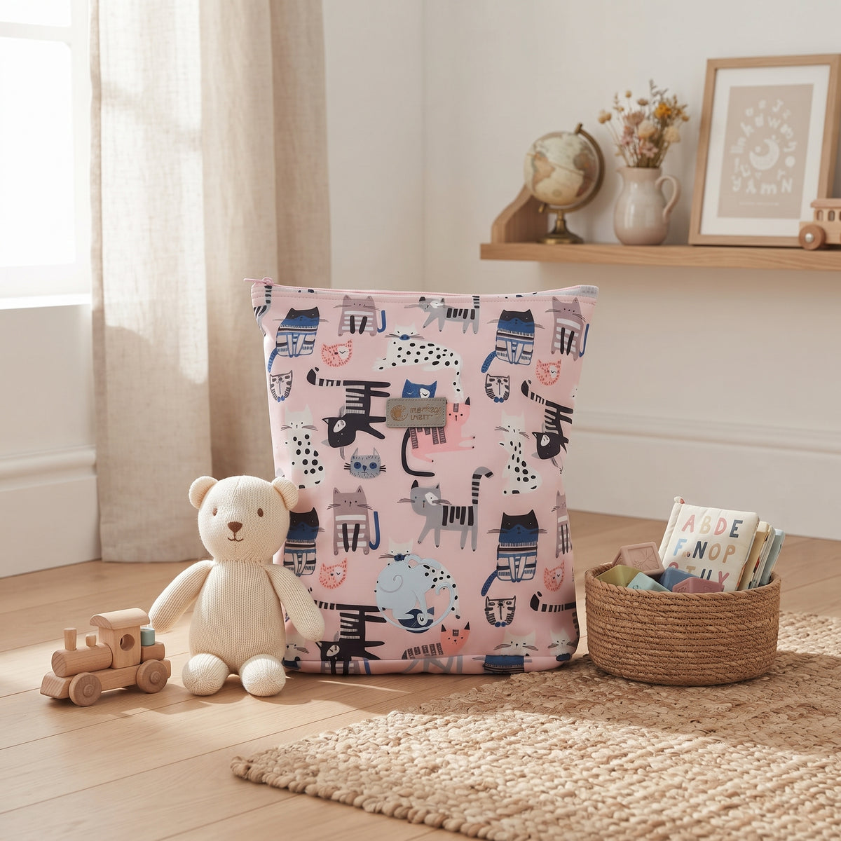 Kinder softshell rugzak Monkey Mum® - Katjes - Roze