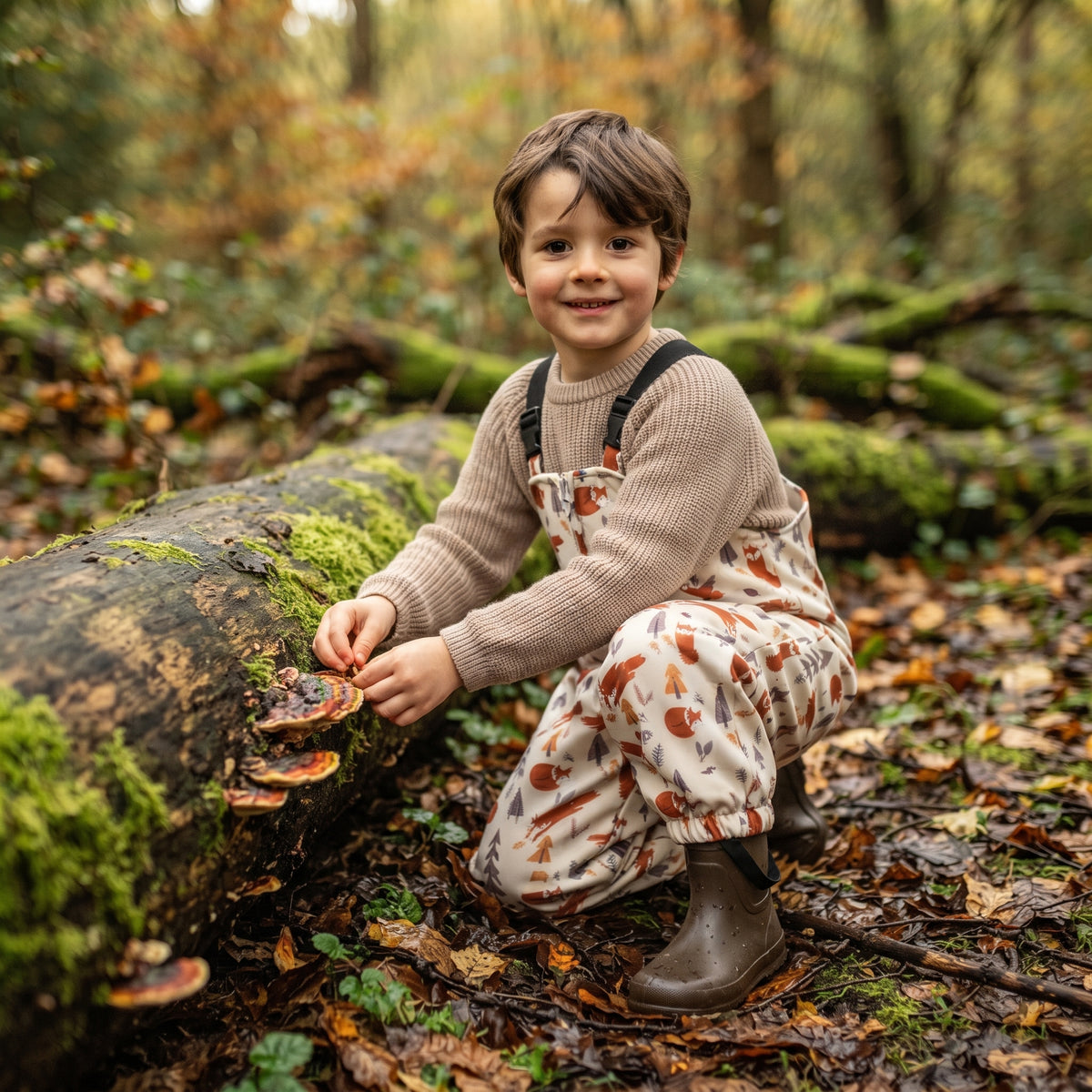 Monkey Mum® Softshelltuinbroek met membraan - Vossepret