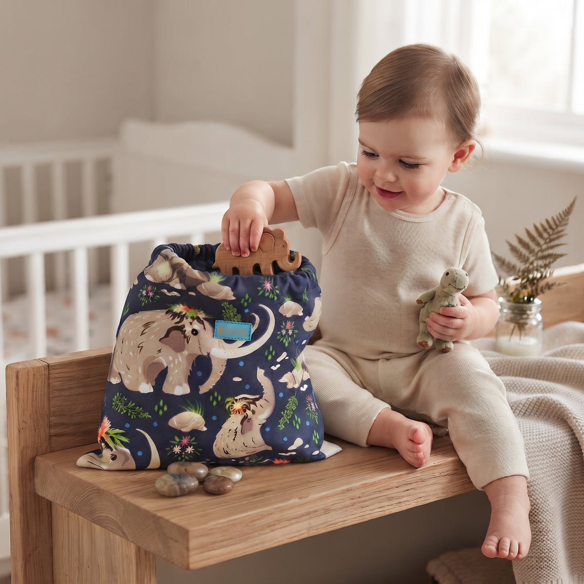 Stoffen zak Monkey Mum® - Mammoeten