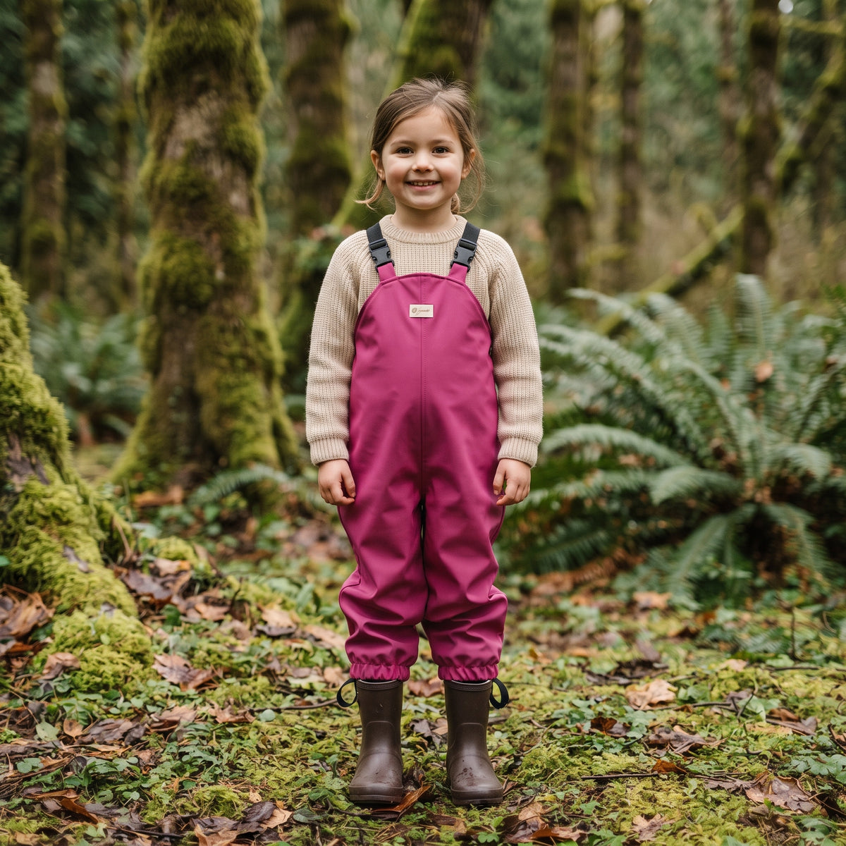 Monkey Mum® Softshelltuinbroek met membraan - Sappige framboos