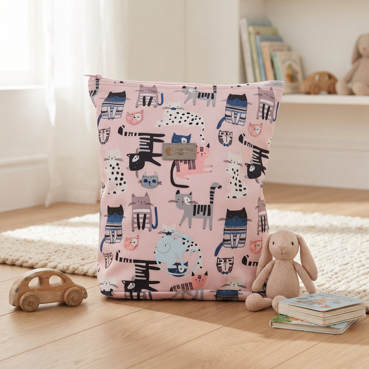 Kinder softshell rugzak Monkey Mum® - Katjes - Roze