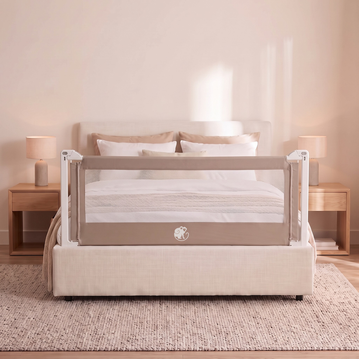 Hoes voor bedhekje Monkey Mum® Popular – Donkergrijs