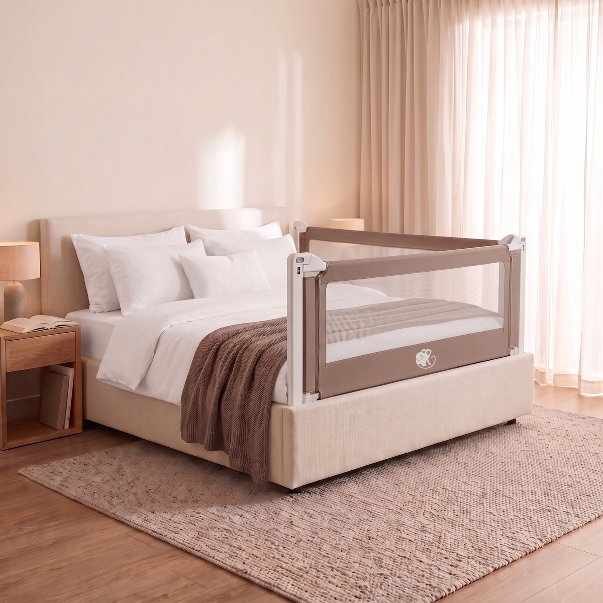 Hoes voor bedhekje Monkey Mum® Popular – Donkergrijs