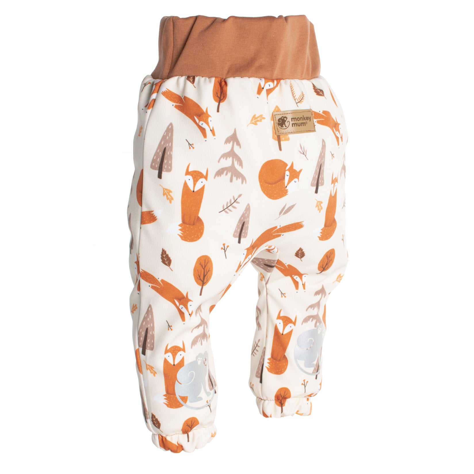 Kinder-softshellbroek met membraan Monkey Mum® - Vossenpret