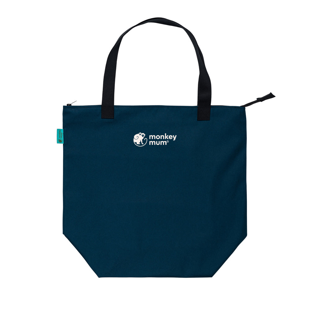 Monkey Mum® Kleine stoffen accessoiretas Carrie - Marineblauw, 2e kwaliteit
