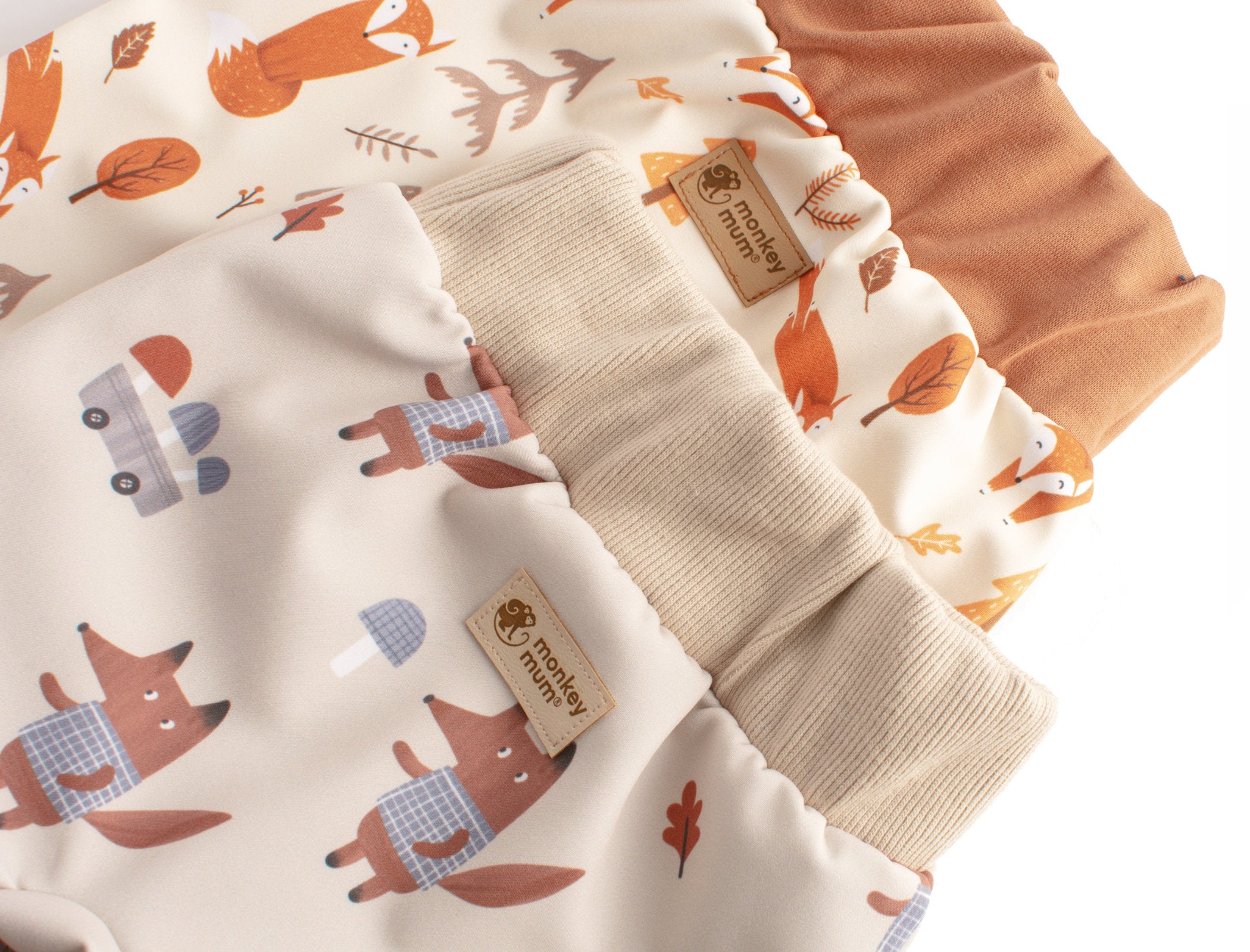 Kinder-softshellbroek met membraan Monkey Mum® - Vossenpret