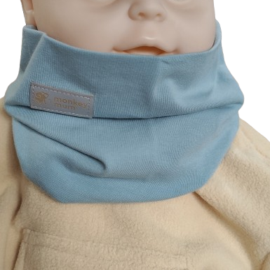 Nekwarmer Monkey Mum® - Lichtblauw