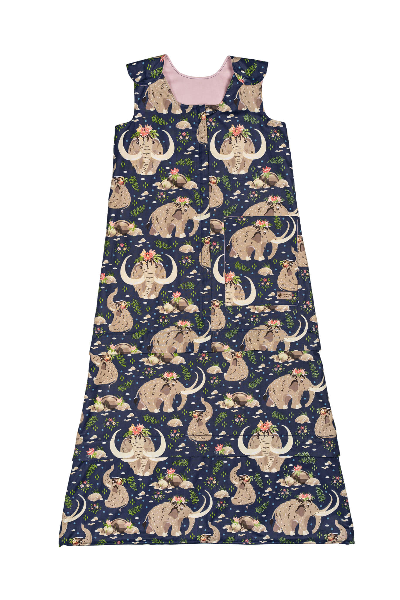 Winterse meegroei-slaapzak Monkey Mum® 0 - 4 jaar - set - Mamoetprinses