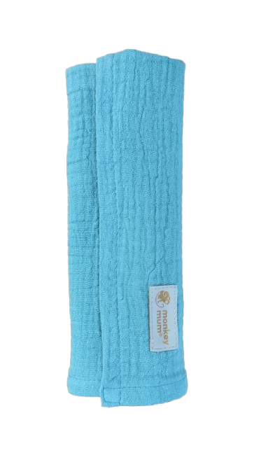 Mousseline luier Monkey Mum® - Muntgroen