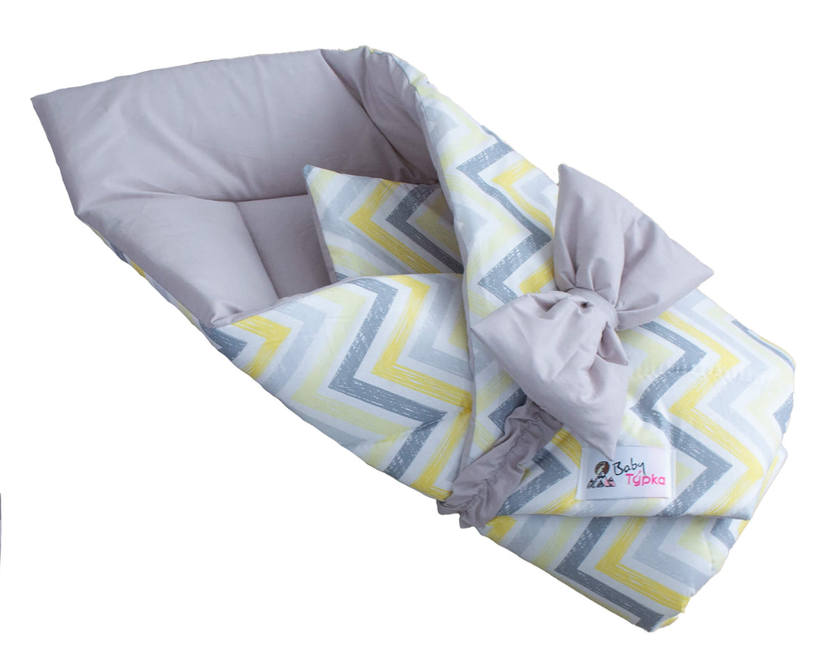 Wikkeldoek - Kronkelend Yellow Grey