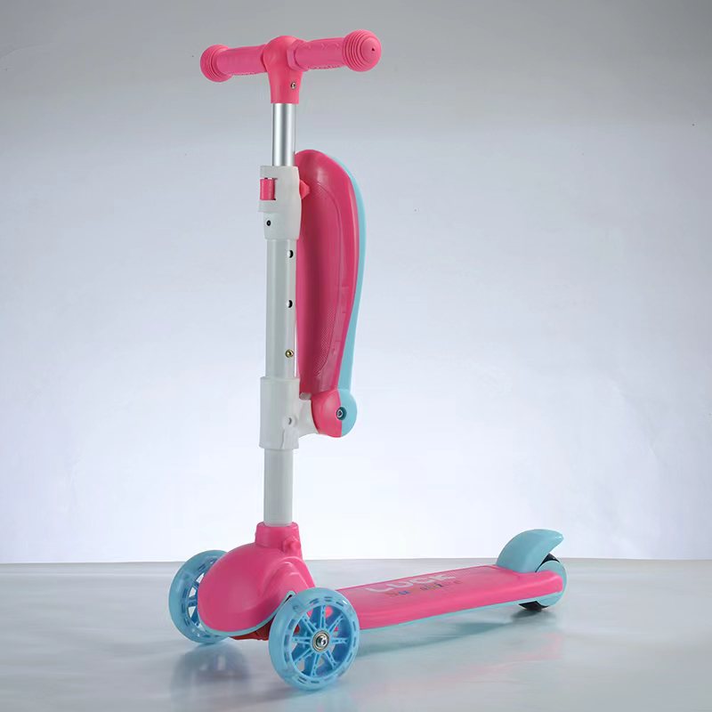 Kinderstep met zitje - 3-in-1 - Geel - TENTOONSTELLINGSEXEMPLAAR