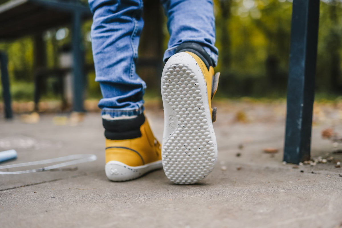 Be Lenka Kinderwinterschoenen op blote voeten Panda 2.0 - Kaasgeel