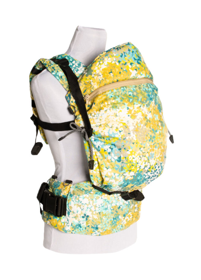 Monkey Mum® Ergonomische meegroei-draagzak Carrie - Bloeiende weide