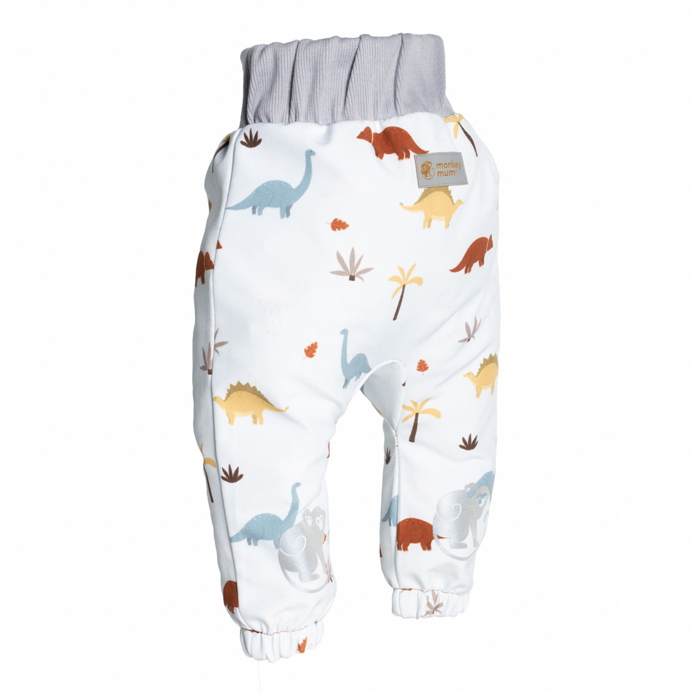 Kinder-softshellbroek met membraan Monkey Mum® - Dinosauriërsverhaal