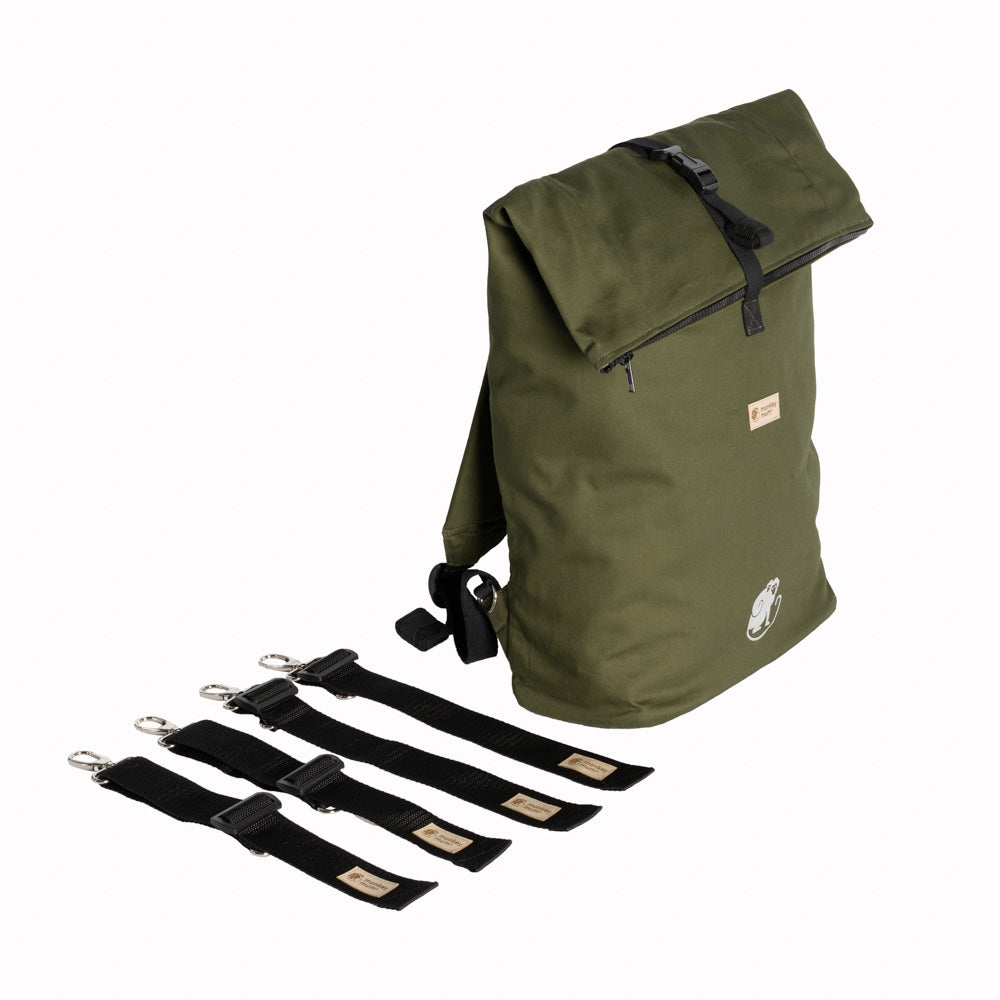 Monkey Mum® Geïntegreerde keperstof-rugzak voor draagzak Carrie - Bossenkleuren