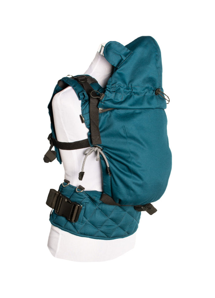 Monkey Mum® Lichte capuchon voor de Carrie-draagzak - Azuurblauw water
