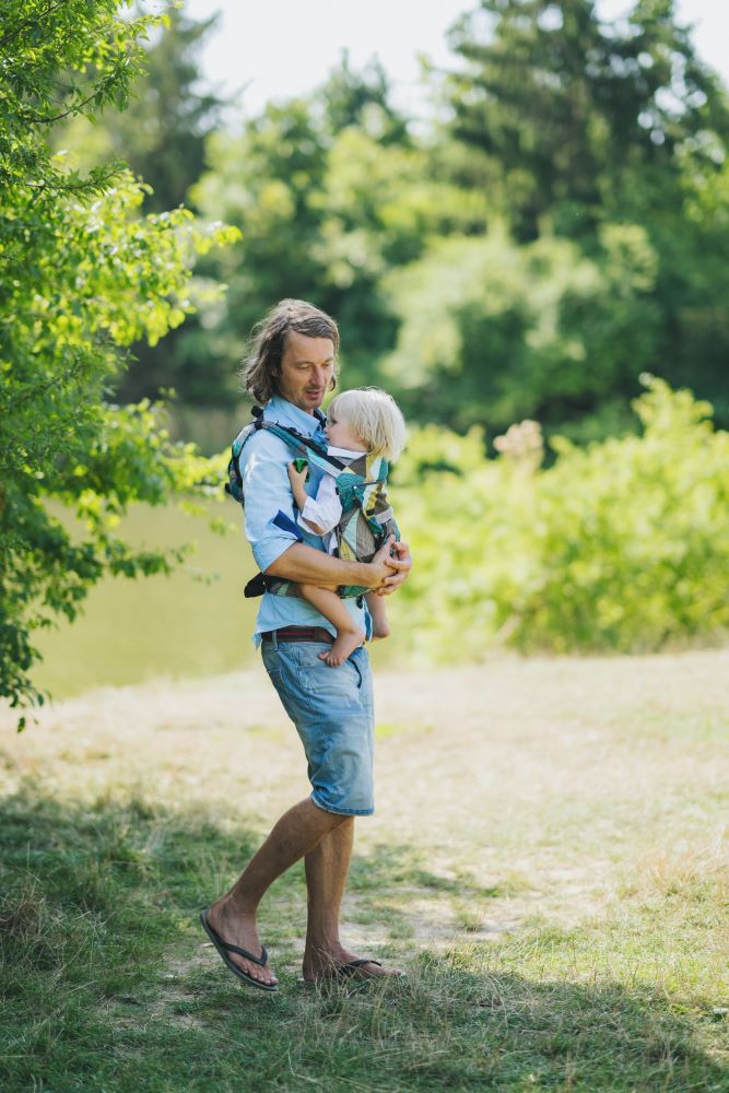 Monkey Mum® Ergonomische meegroei-draagzak Carrie - Betoverende geometrie