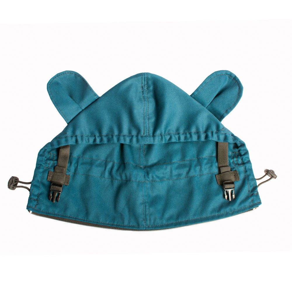 Monkey Mum® Lichte capuchon voor de Carrie-draagzak - Azuurblauw water