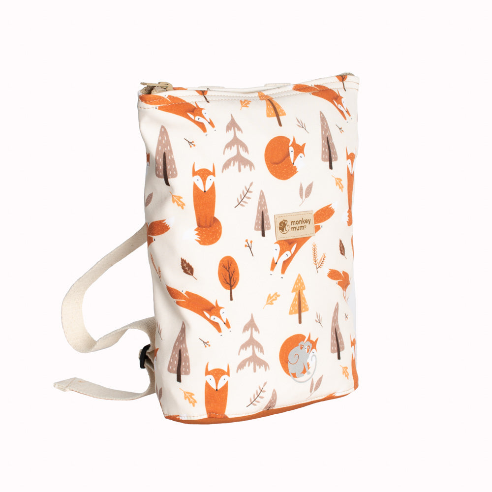 Dětský softshellový batůžek Monkey Mum® - Liščí hrátky
