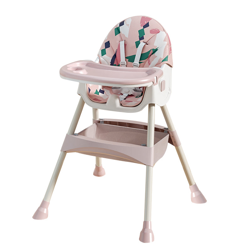 Kinder kinderstoel 2v1 Comfort - Roze Ornament