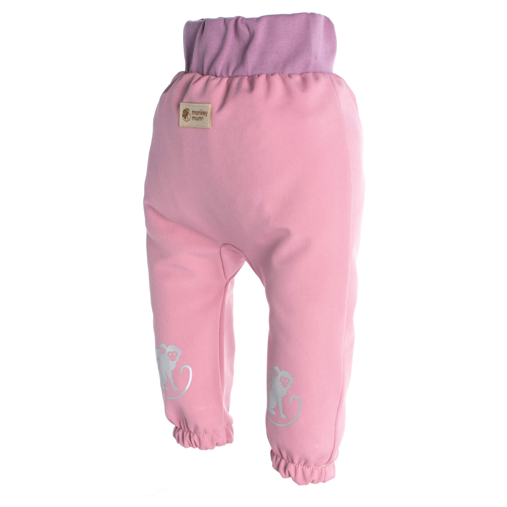Kinder-softshellbroek met membraan Monkey Mum® - Suikerspin
