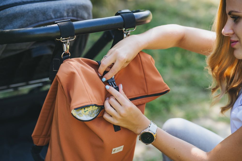 Monkey Mum® Geïntegreerde softshell-rugzak voor draagzak Carrie - Nachtelijke hemel