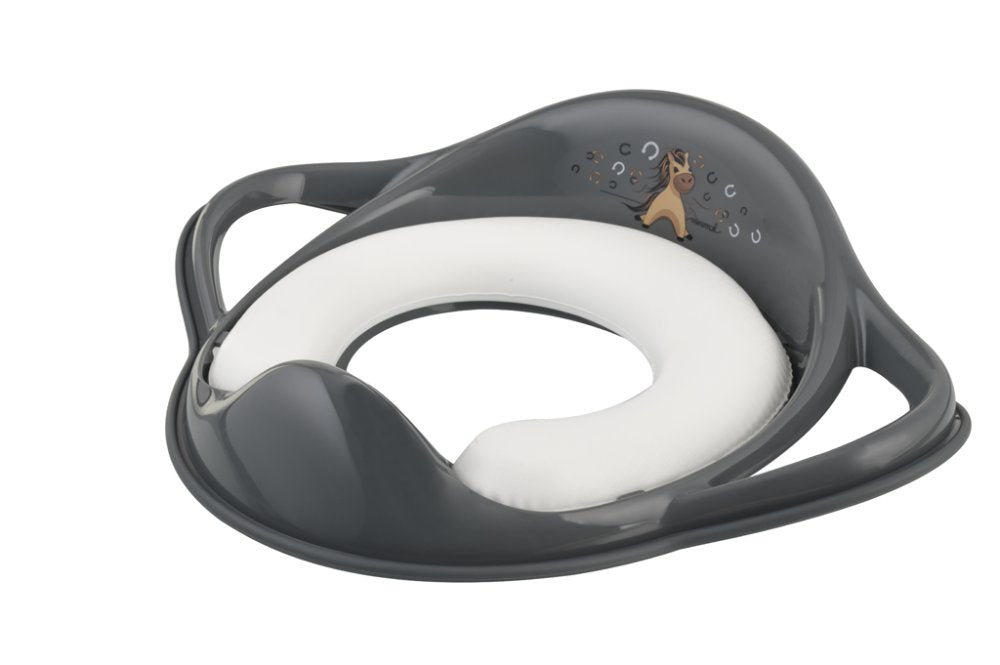 MALTEX Toiletverkleiner met zachte handgrepen Koník Minimal - staalgrijs