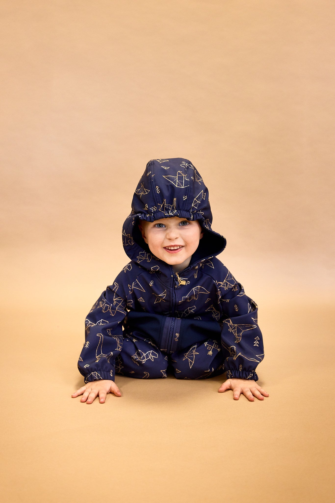 Monkey Mum® Softshellpak met membraan – Vrolijke bouwplaats - maat 86/92
