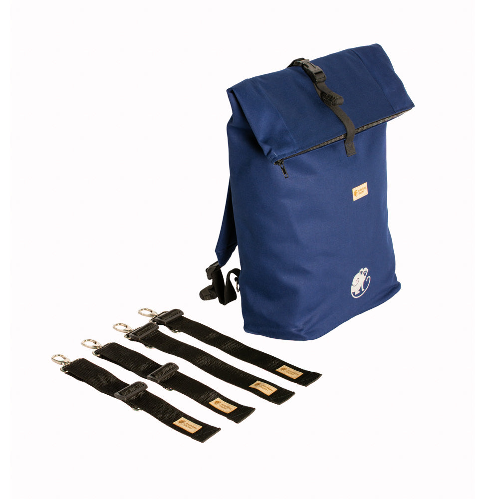 Monkey Mum® Geïntegreerde keperstof-rugzak voor draagzak Carrie - Marineblauw