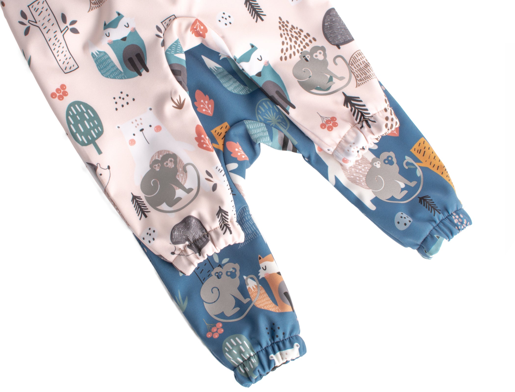 Kinder-softshellbroek met membraan Monkey Mum® - Nachtelijke diertjes