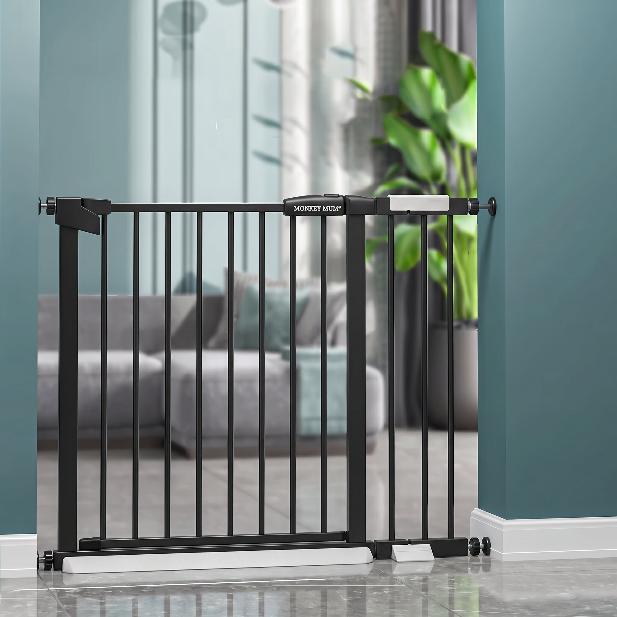 Veiligheidshekje Monkey Mum® – Zwart