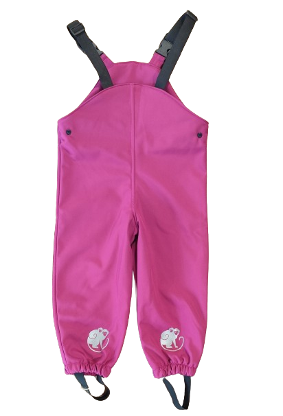 Monkey Mum® Softshelltuinbroek met membraan - Sappige framboos