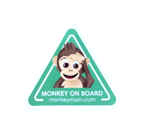 Autosticker Monkey Mum® - Groen