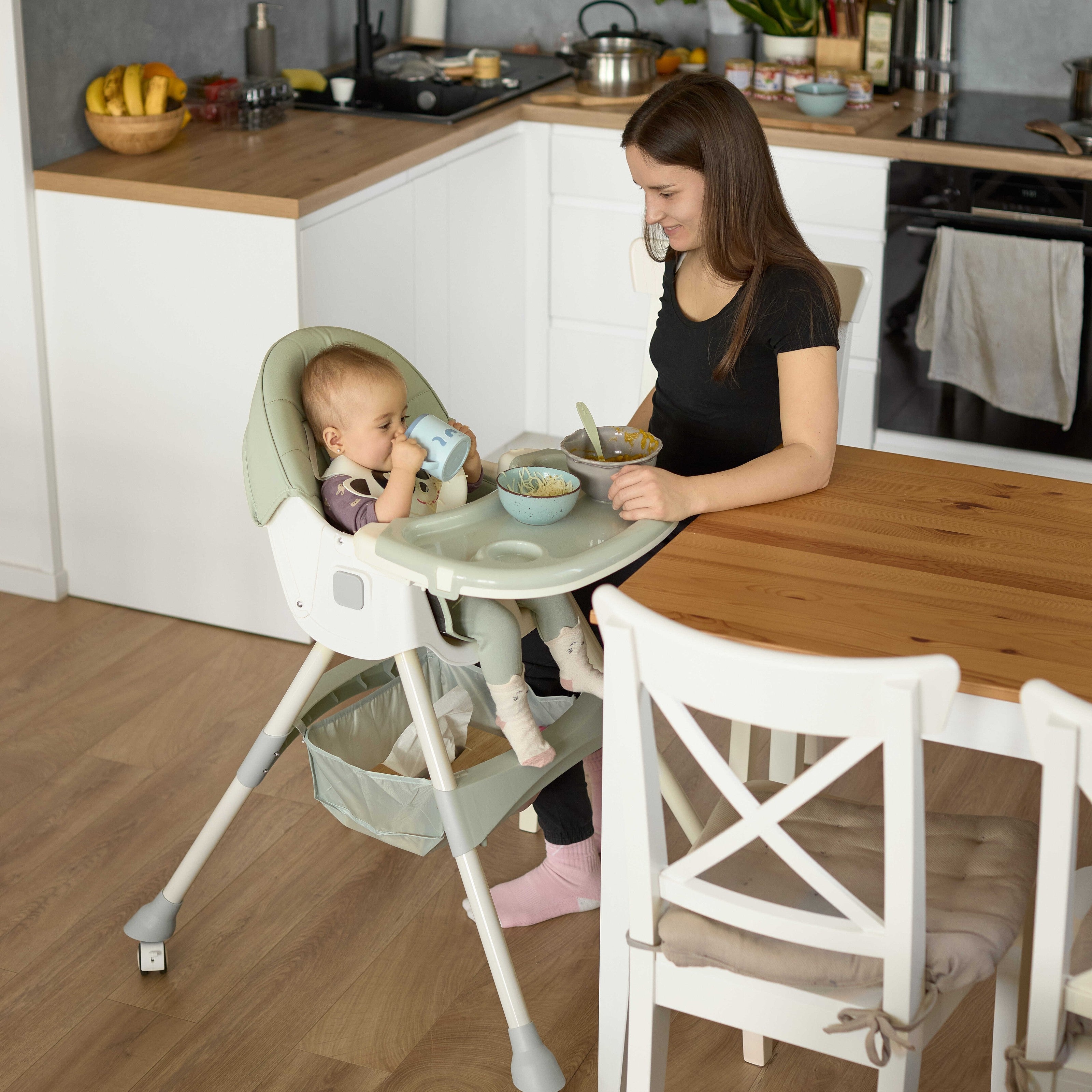 Kinder eetstoel 2-in-1 Comfort - Roze