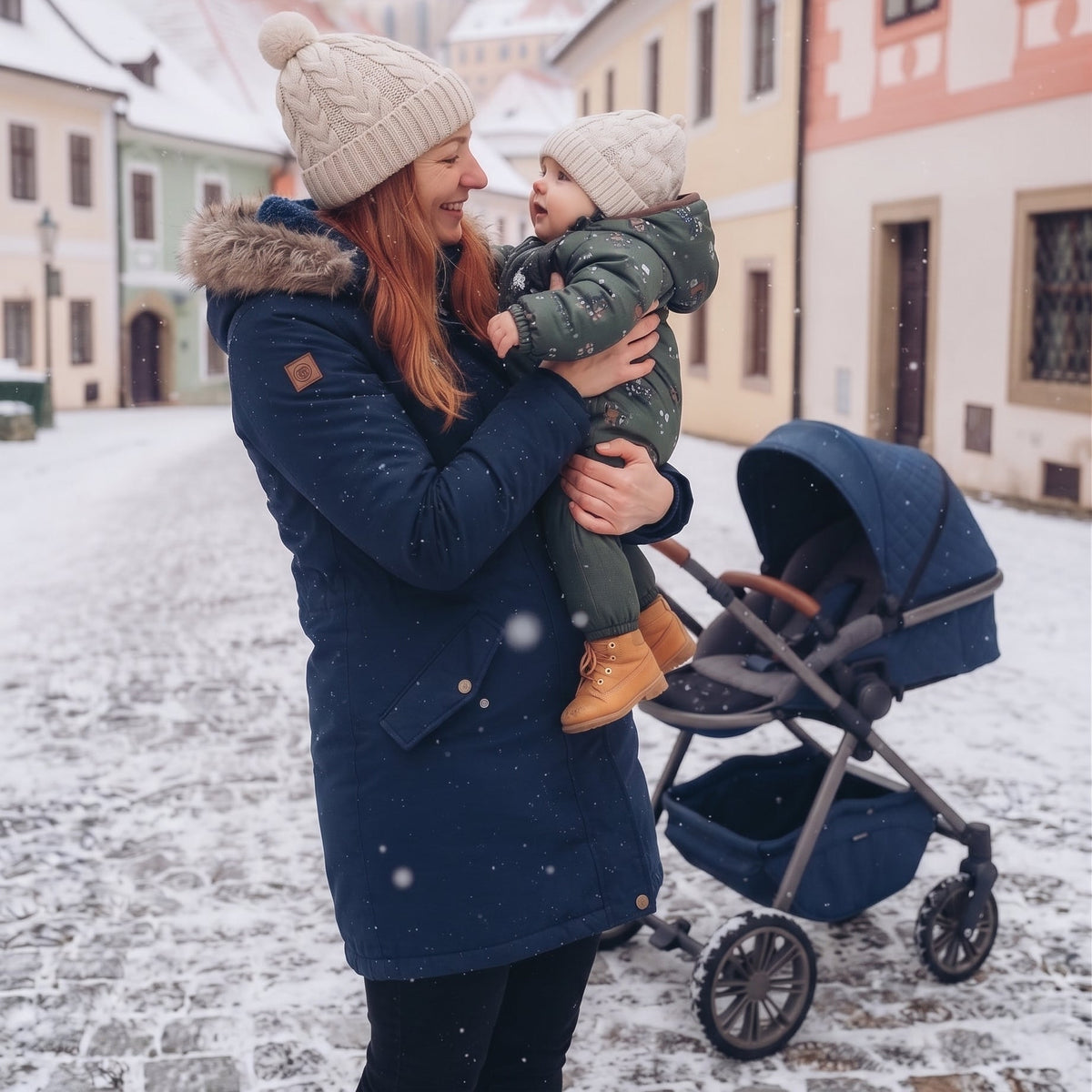 Monkey Mum® Kinder winter-softshelloverall met teddyvoering - Khaki jager met beer - maat 62/68, 74/80