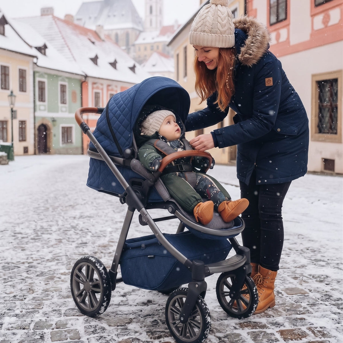Monkey Mum® Kinder winter-softshelloverall met teddyvoering - Khaki jager met beer - maat 62/68, 74/80