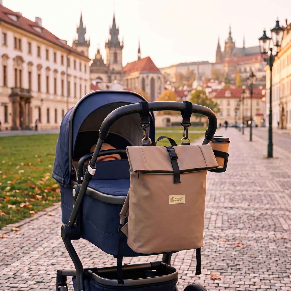 Monkey Mum® Softshell rugzak voor kinderwagen – Safari Tour