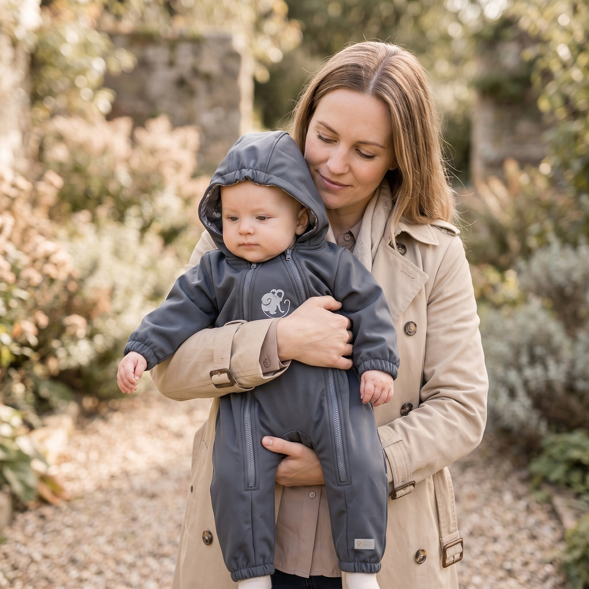 Monkey Mum® Softshelloverall met membraan – Mysterieus uitstapje - maat 62/68, 74/80