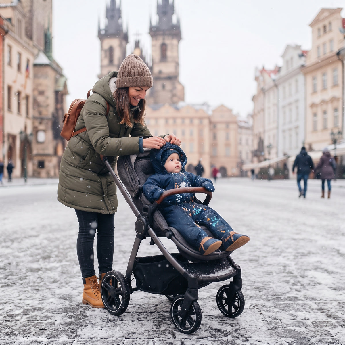Monkey Mum® Kinder winter-softshelloverall met teddyvoering - Sprookjesachtig bedtijdverhaaltje met beer - maat 62/68, 74/80