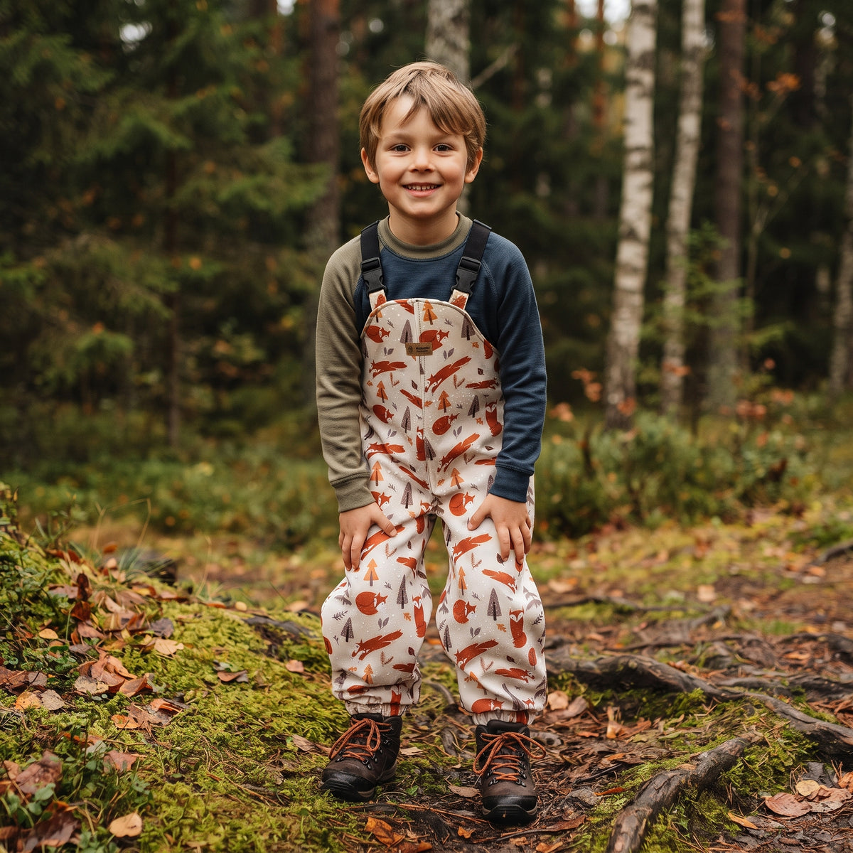 Monkey Mum® Softshelltuinbroek met membraan - Vossepret