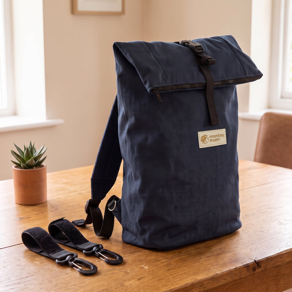 Monkey Mum® Softshell rugzak voor kinderwagen – Nachtelijke hemel