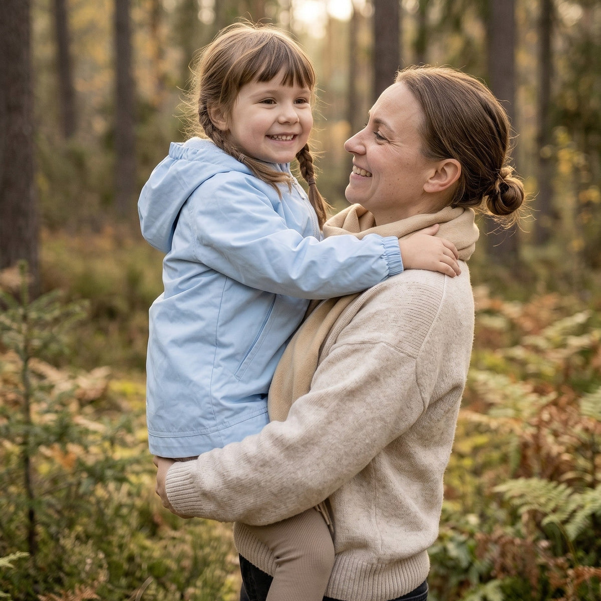 Monkey Mum® Windjack met raglanmouwen - Lichtblauw