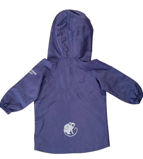 Monkey Mum® Windjack met raglanmouwen - Donkerpaars